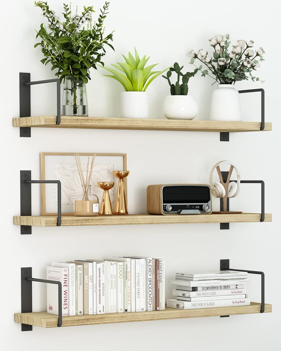 Wall-mounted shelves